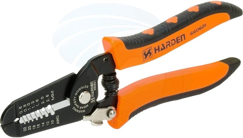 HARDEN Wire Cable Stripper and Cutter, 185 mm, 0.64-2.6 mm, 22-10 AWG - Image 4